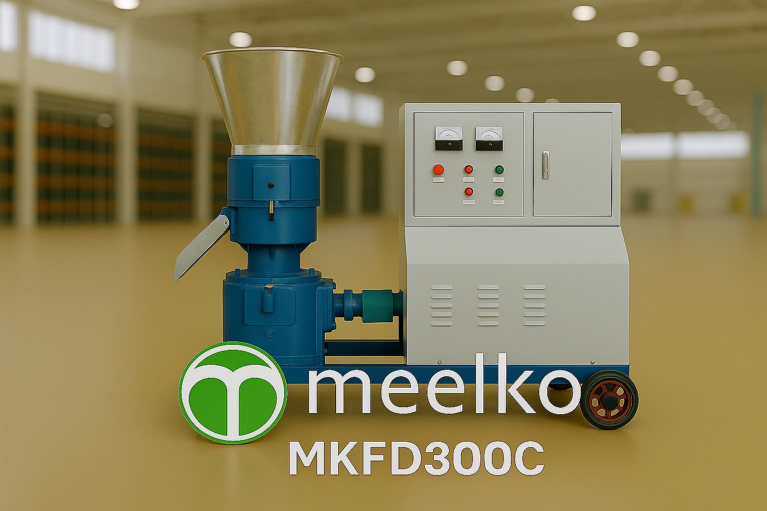 Image du produit associé Granulateur Electrique MKFD300C - 300 mm / 22 kW - TGUgZ3JhbnVsYXRldXIgZWxlY3RyaXF1ZSBNS0ZEMzAwQyBkZSBNZWVsa28gYXZlYyBmaWxpZXJlIGRlIDMwMCBtbSBldCBtb3RldXIgcHVpc3NhbnQgZGUgMjIga1cgcHJvZHVpdCBkZXMgZ3JhbnVsZXMgZGUgaGF1dGUgcXVhbGl0ZSBwb3VyIGFsaW1lbnRhdGlvbiBhbmltYWxlIGV0IGJpb21hc3NlIGF2ZWMgdW5lIGNhcGFjaXRlIGluZHVzdHJpZWxsZSBjb250aW51ZSwgcm9idXN0ZSBldCBmaWFibGUu